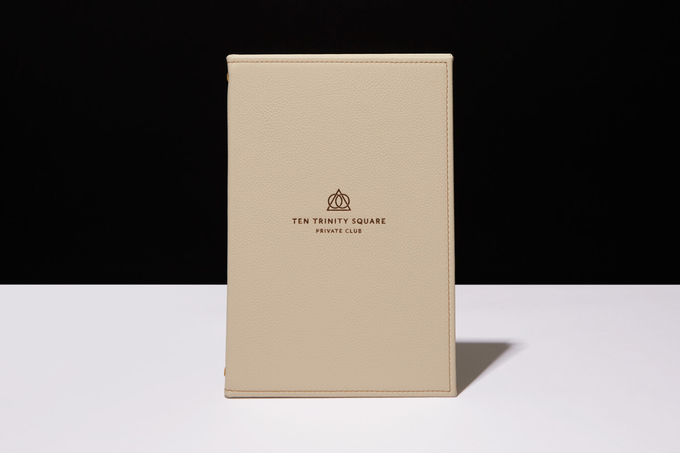 Ten Trinity Square Luxury Leather Menu Cover > Progress Packaging